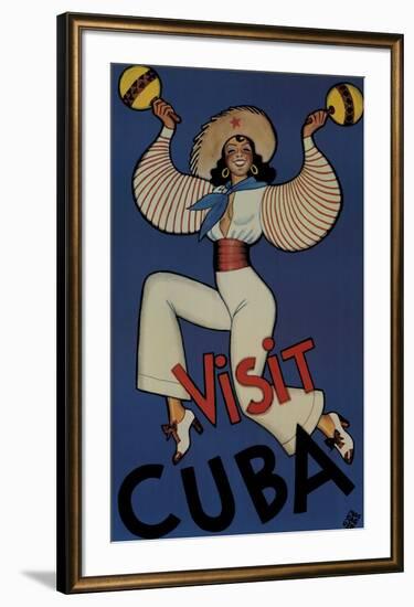 Visit Cuba-Conrado Massaguer-Framed Art Print