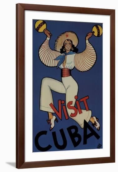 Visit Cuba-Conrado Massaguer-Framed Art Print