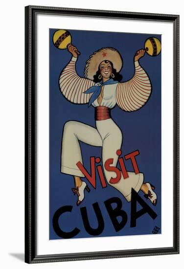 Visit Cuba-Conrado Massaguer-Framed Art Print