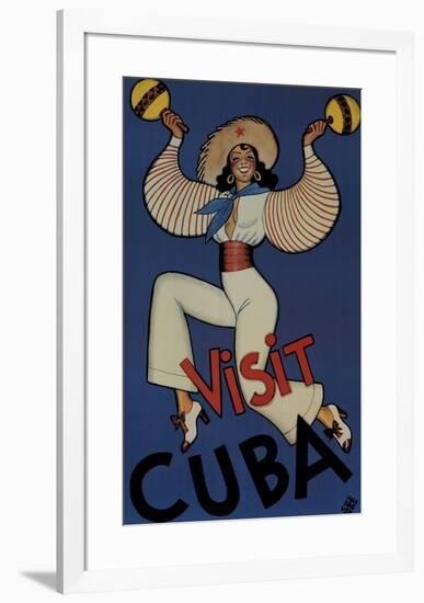 Visit Cuba-Conrado Massaguer-Framed Art Print