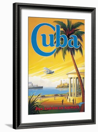 Visit Cuba-Kerne Erickson-Framed Giclee Print