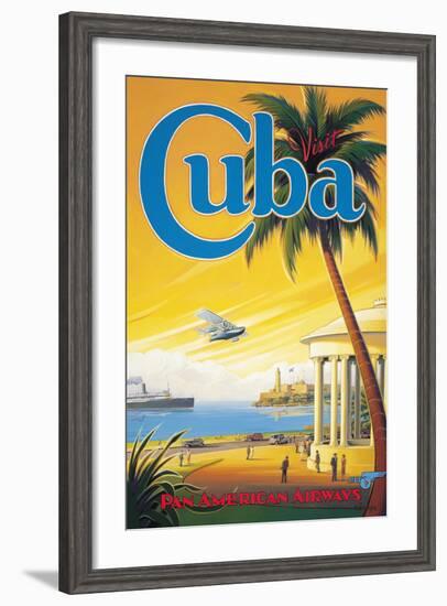 Visit Cuba-Kerne Erickson-Framed Giclee Print