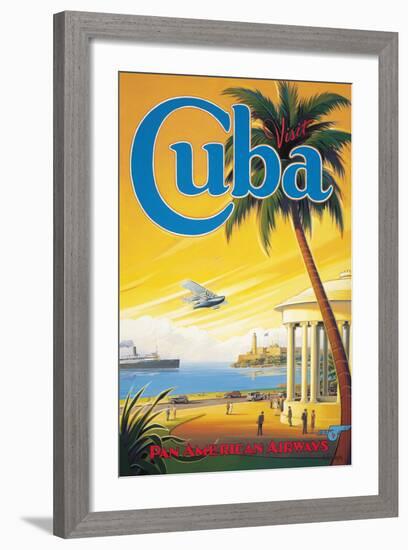 Visit Cuba-Kerne Erickson-Framed Giclee Print