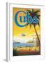 Visit Cuba-Kerne Erickson-Framed Giclee Print
