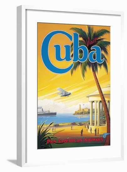 Visit Cuba-Kerne Erickson-Framed Giclee Print