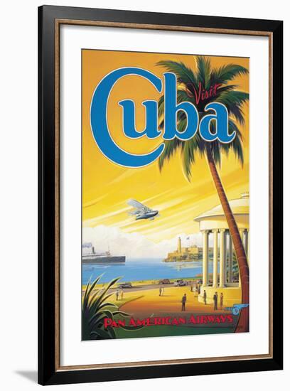 Visit Cuba-Kerne Erickson-Framed Giclee Print