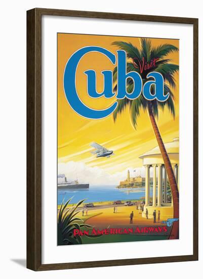 Visit Cuba-Kerne Erickson-Framed Giclee Print