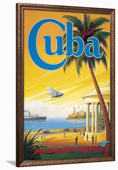 Visit Cuba-Kerne Erickson-Framed Giclee Print