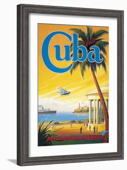 Visit Cuba-Kerne Erickson-Framed Giclee Print