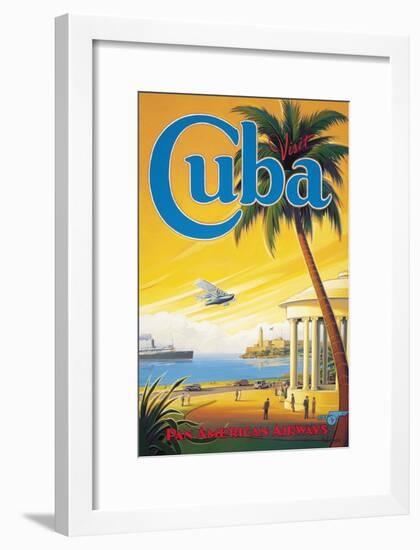 Visit Cuba-Kerne Erickson-Framed Giclee Print