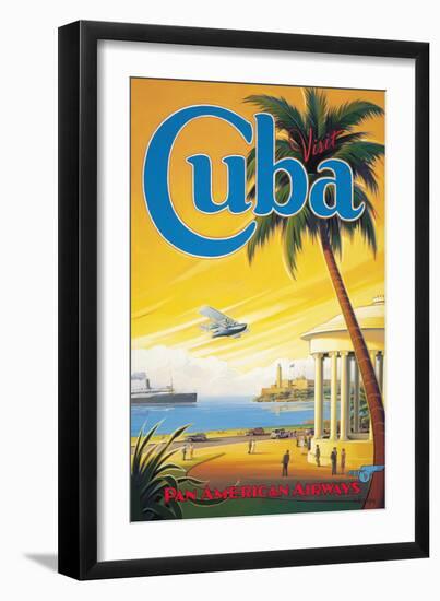 Visit Cuba-Kerne Erickson-Framed Giclee Print