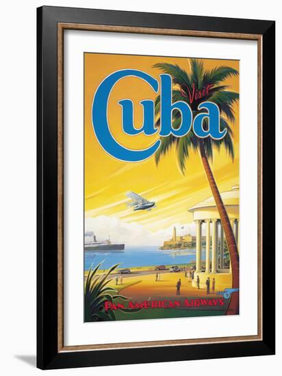 Visit Cuba-Kerne Erickson-Framed Giclee Print