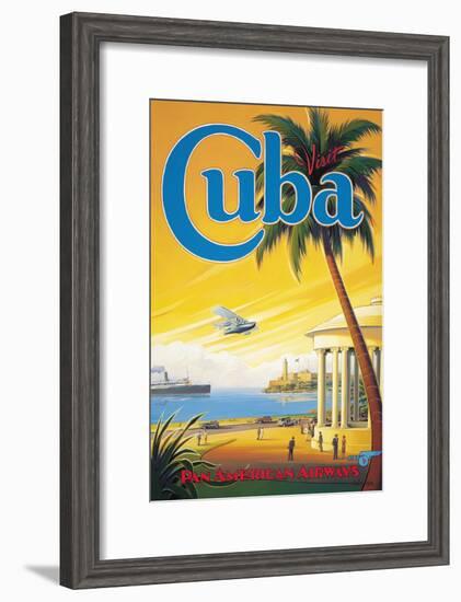 Visit Cuba-Kerne Erickson-Framed Giclee Print