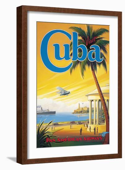 Visit Cuba-Kerne Erickson-Framed Giclee Print