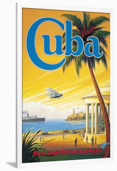 Visit Cuba-Kerne Erickson-Framed Premium Giclee Print