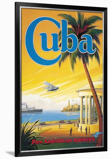 Visit Cuba-Kerne Erickson-Framed Premium Giclee Print