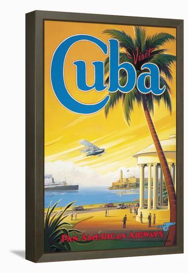 Visit Cuba-Kerne Erickson-Framed Premier Image Canvas