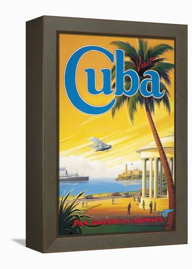 Visit Cuba-Kerne Erickson-Framed Premier Image Canvas