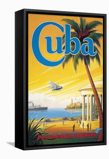 Visit Cuba-Kerne Erickson-Framed Premier Image Canvas