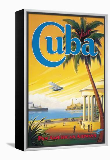 Visit Cuba-Kerne Erickson-Framed Premier Image Canvas