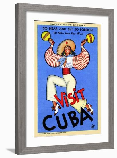 Visit Cuba-Massaguer-Framed Art Print