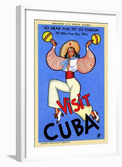 Visit Cuba-Massaguer-Framed Art Print