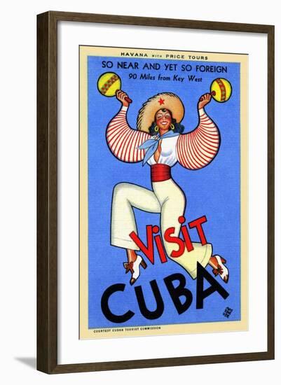 Visit Cuba-Massaguer-Framed Art Print