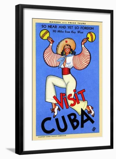 Visit Cuba-Massaguer-Framed Art Print