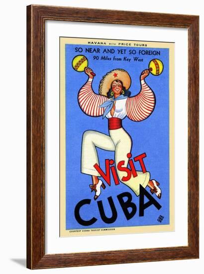 Visit Cuba-Massaguer-Framed Art Print