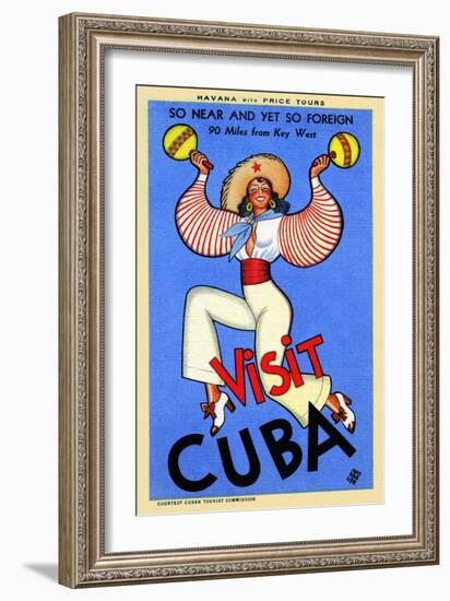 Visit Cuba-Massaguer-Framed Art Print