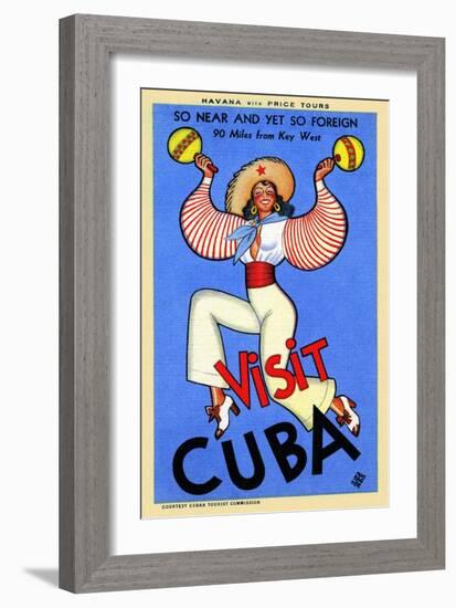 Visit Cuba-Massaguer-Framed Art Print
