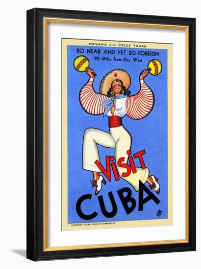 Visit Cuba-Massaguer-Framed Art Print