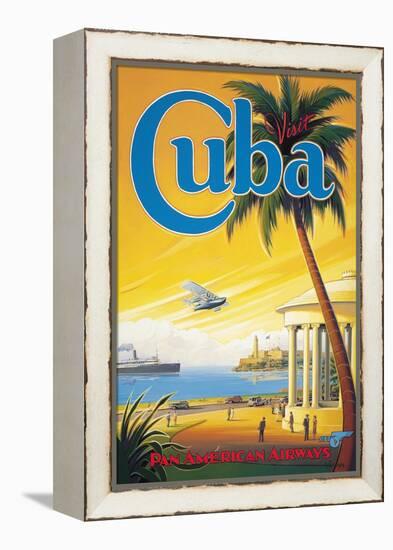 Visit Cuba-Kerne Erickson-Framed Stretched Canvas