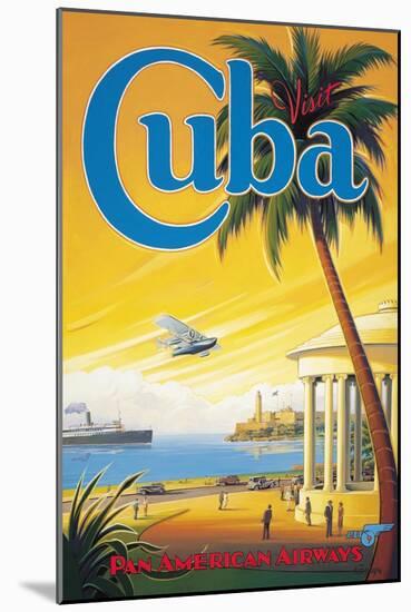 Visit Cuba-Kerne Erickson-Mounted Art Print