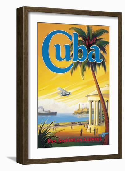 Visit Cuba-Kerne Erickson-Framed Premium Giclee Print