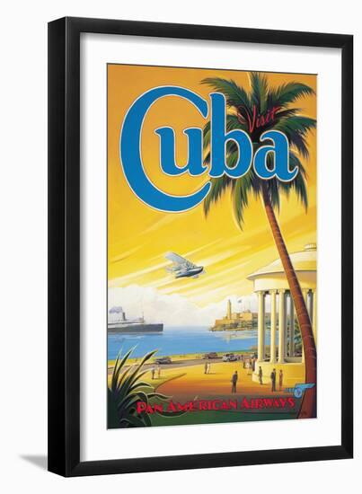 Visit Cuba-Kerne Erickson-Framed Premium Giclee Print