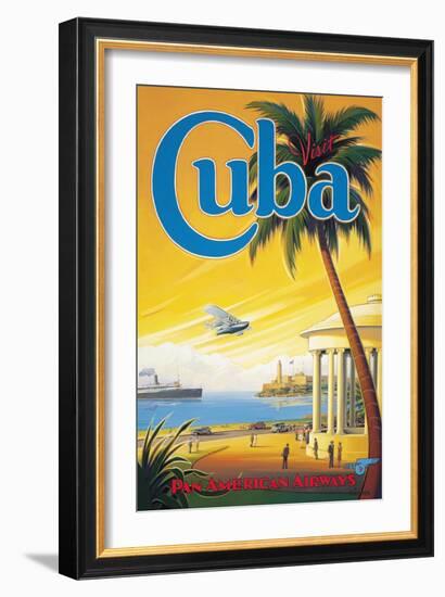 Visit Cuba-Kerne Erickson-Framed Premium Giclee Print