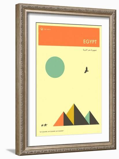 Visit Egypt-Jazzberry Blue-Framed Art Print