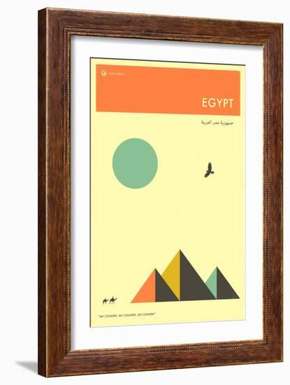 Visit Egypt-Jazzberry Blue-Framed Art Print