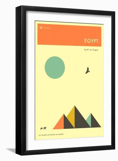 Visit Egypt-Jazzberry Blue-Framed Art Print