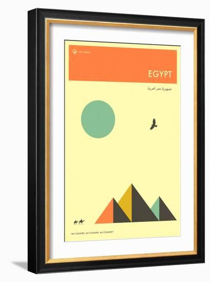 Visit Egypt-Jazzberry Blue-Framed Art Print