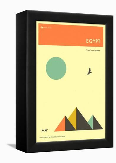 Visit Egypt-Jazzberry Blue-Framed Stretched Canvas