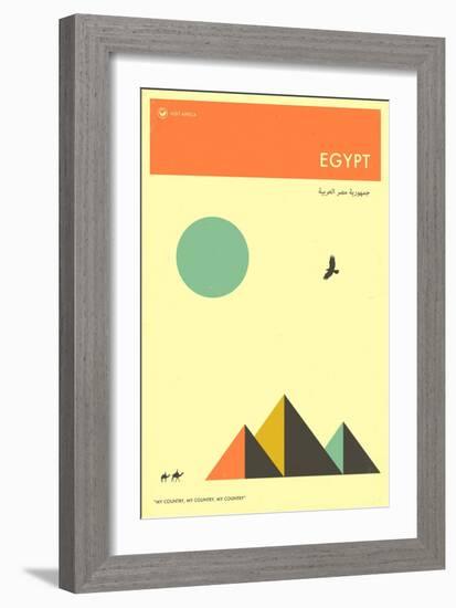 Visit Egypt-Jazzberry Blue-Framed Premium Giclee Print