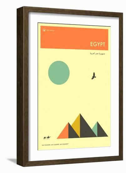 Visit Egypt-Jazzberry Blue-Framed Premium Giclee Print