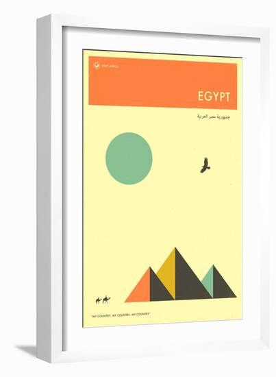 Visit Egypt-Jazzberry Blue-Framed Premium Giclee Print