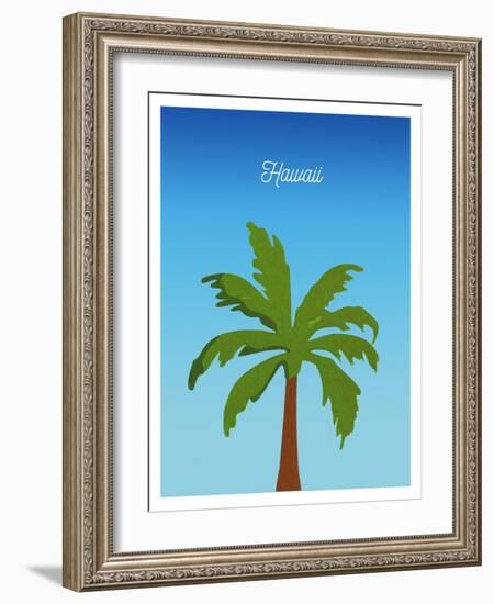 Visit Hawaii (minimalist)-The Saturday Evening Post-Framed Giclee Print