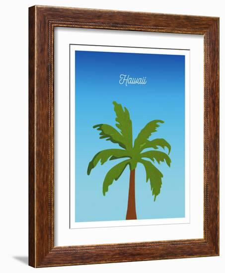 Visit Hawaii (minimalist)-The Saturday Evening Post-Framed Giclee Print