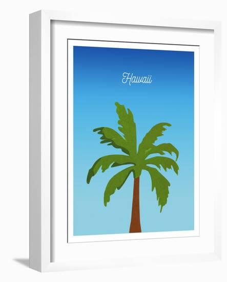 Visit Hawaii (minimalist)-The Saturday Evening Post-Framed Giclee Print