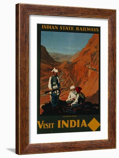 Visit India, Indian State Railways, circa 1930-William Spencer Bagdatopoulus-Framed Giclee Print