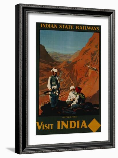 Visit India, Indian State Railways, circa 1930-William Spencer Bagdatopoulus-Framed Giclee Print